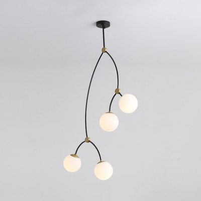 Globe LED Chandelier Modern Contemporary Sputnik 3/4/8 Light Chandelier in Painted Finish