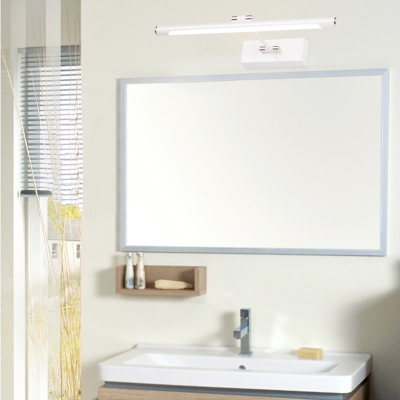 Acrylic Tube LED Vanity Light Bathroom 18/23/30 Inch Modern Rotatable Light with White Lighting