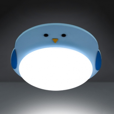 Fat Kitty/Penguin/Sheep Flushmount Light Lovely Acrylic LED Ceiling Lamp in Warm/White for Bedroom