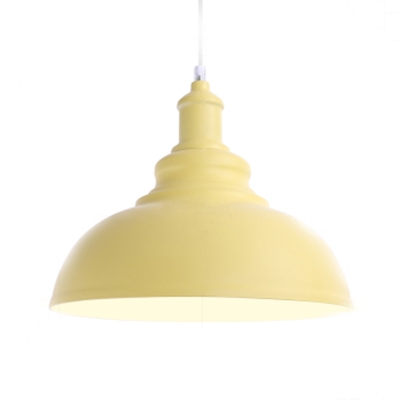 Metal Gourd Shape Pendant Lamp 1 Light Macaron Loft Hanging Light in Blue/Green/Pink/Yellow for Child Bedroom