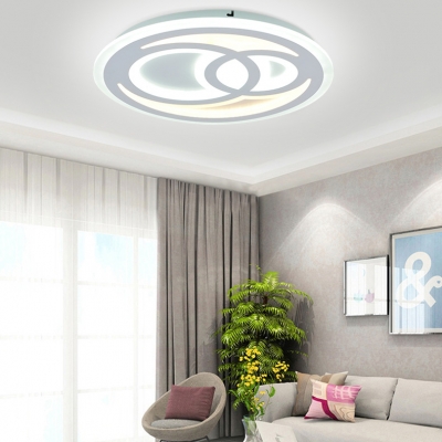 Bedroom Snowman LED Ceiling Fixture Acrylic Third Gear/White Lighting Modern Flush Ceiling Light