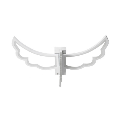 White Hawk LED Ceiling Mount Light Creative Acrylic White Ceiling Lamp in Warm for Child Bedroom
