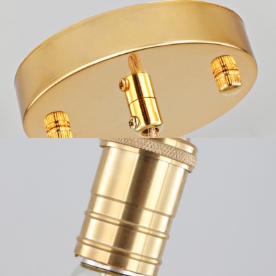 Romantic Heart Shape Pendant Light 1 Light Metal Suspension Light in Gold for Bedroom Living Room