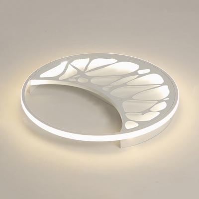 Slim Panel Bedroom LED Ceiling Mount Light Metal Modern Flush Light in Warm/White