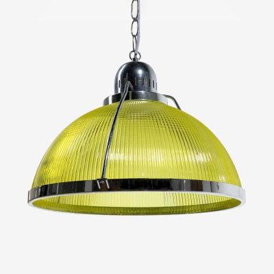 Dome Shade Supermarket Pendant Light Acrylic 1 Light Industrial Multi Color Choice Ceiling Lamp