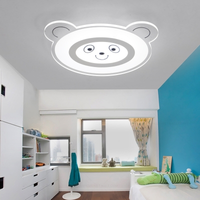 Lovely Dog/Kitty LED Ceiling Light Acrylic Third Gear/Warm/White Flushmount Light for Kindergarten