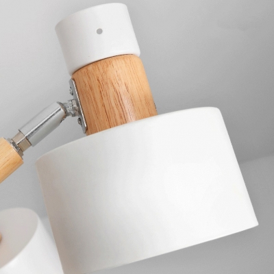 Modern Gray/Green/White Chandelier Drum Shade 8 Lights Metal Hanging Lamp for Child Bedroom