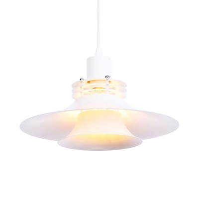 Modern Height Adjustable Ceiling Light 1 Light Metal Pendant Light in Rose Gold/White for Dining Room