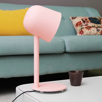 1 Light Dome Desk Light Modern Plug In Macaron Colored LED Study Light for Dormitory Bedroom
