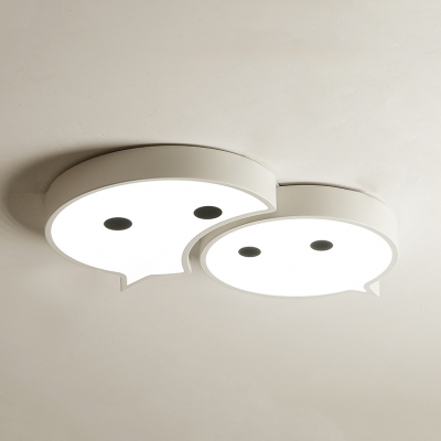 Cartoon 3 Design Choice Ceiling Light Acrylic Warm/White Lighting LED Flush Mount Light for Kid Bedroom