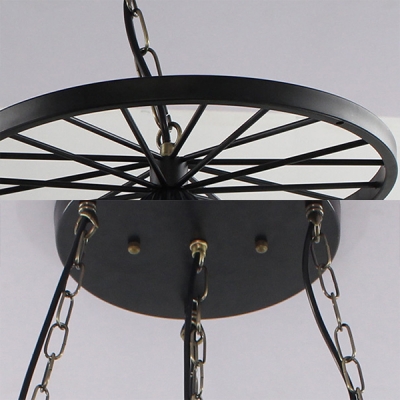 Creative Star Hanging Light with Wheel Art Glass 3/4 Heads Suspension Light for Restaurant Bar