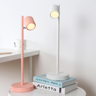 Switcher Control Dimmable Desk Lamp Macaron Colored Rotatable LED Study Light with Remote Controller for Bedroom