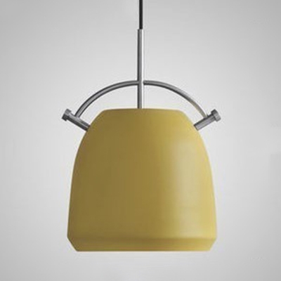 Blue/Green/Pink/Yellow Pendant Light One Light Macaron Loft Metal Hanging Light for Restaurant