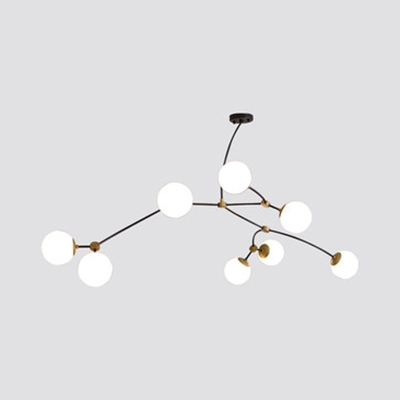 Globe LED Chandelier Modern Contemporary Sputnik 3/4/8 Light Chandelier in Painted Finish