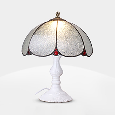 Domed Shade Living Room Table Light Art Glass One Light Traditional Tiffany Desk Light