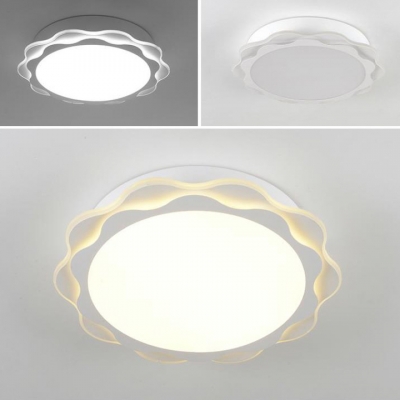 Simple Style Petal Ceiling Light Acrylic LED Flush Mount Light with White Lighting/Third Gear for Hallway