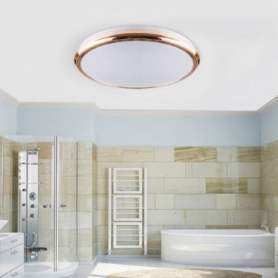 Acrylic Circle Led Ceiling Lamp Bathroom Waterproof Flush Mount Light