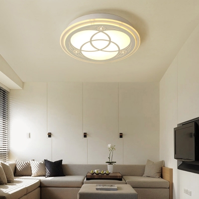Contemporary Slim Panel LED Ceiling Mount Light Acrylic Flush Light in Warm/White for Kid Bedroom