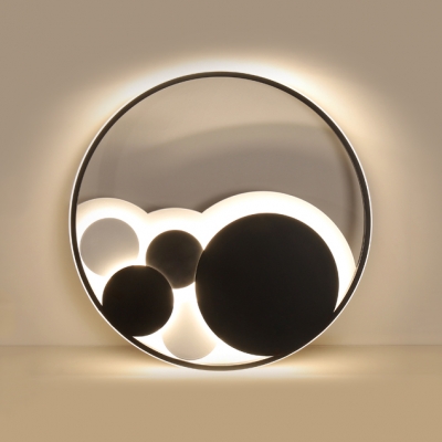 Dots LED Flush Mount Light Simple Style Acrylic LED Ceiling Light in Warm/White for Girls Bedroom