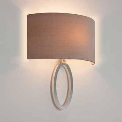Metal Fabric Sconce Light 1 Light Contemporary Wall Lamp in Gold/Silver for Bedroom Foyer