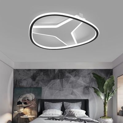 Y-Shaped Study Room Ceiling Mount Light Acrylic LED Flush Light with Warm/White Lighting