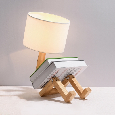 Modern Robot Table Lamp Distinctive Unique Adjustable Diy Book Night