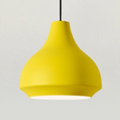 Nordic Style Urn Shaped Hanging Light Metal Shade 1 light Mini Pendant Lamp in Multi Colors