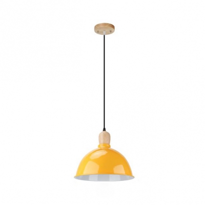 Single Light Dome Suspension Light Industrial Aluminum Hanging Light for Dining Table