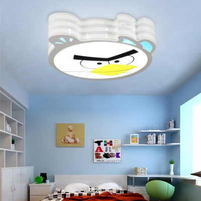 Animal Bird Ceiling Mount Light Metal Stepless Dimming/Third Gear/White Lighting Ceiling Light for Bedroom