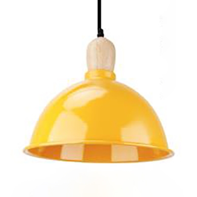 Single Light Dome Suspension Light Industrial Aluminum Hanging Light for Dining Table