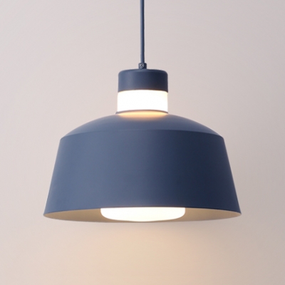 Macaron Tapered Shade Hanging Lamp Metal 1 Light Mini Pendant Lighting in Multi Colors