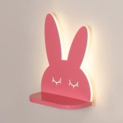 Crown/Dinosaur/Dolphin/Rabbit Wall Light Cartoon Iron Candy Colored LED Sconce Light for Child Bedroom