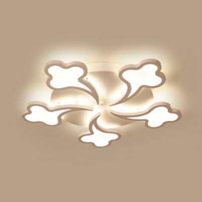 Acrylic Cloud LED Ceiling Mount Light Stair Kitchen 3/5/8 Heads Ceiling Fixture in Warm/White