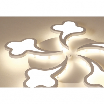 Acrylic Cloud LED Ceiling Mount Light Stair Kitchen 3/5/8 Heads Ceiling Fixture in Warm/White