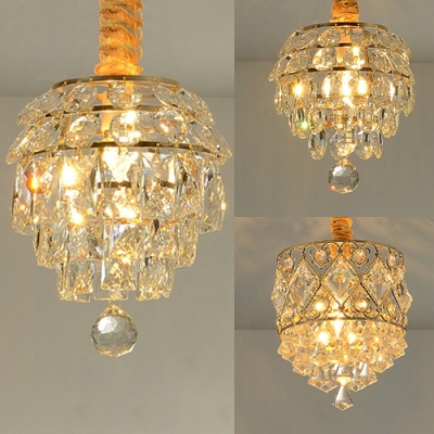Clear Crystal Ball Mini Chandelier, Contemporary Mini Chandelier Lighting