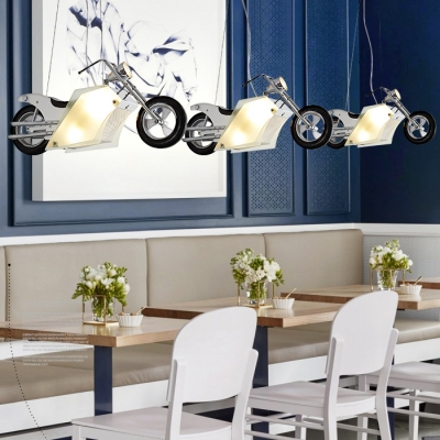 Metal Motor Shape Pendant Light Contemporary Cool Hanging Light In