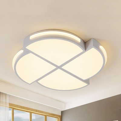 Windmill Shaped Flush Mount Light Creative Modern Acrylic Warm/White Lighting Ceiling Lamp for Child Bedroom
