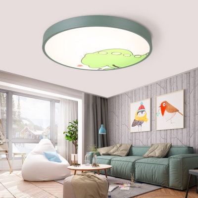 Cat/Dragon/Giraffe LED Flush Mount Light Acrylic Macaron Loft Acrylic Ceiling Lamp for Baby Bedroom