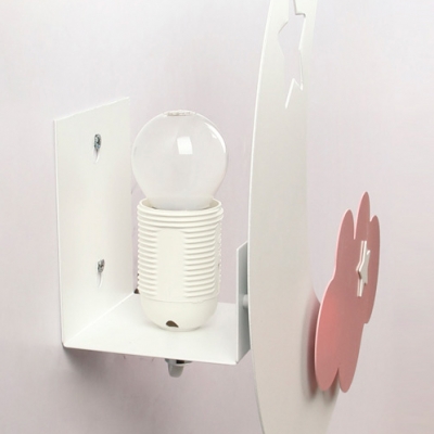 Cloud & Crescent Wall Lamp Kids Acrylic Candy Colored LED Sconce Light for Nursing Room
