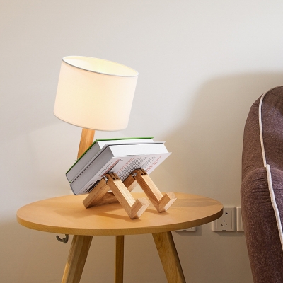 Modern Robot Table Lamp Distinctive Unique Adjustable DIY Book Night Light Bedside Lamp Home Decor