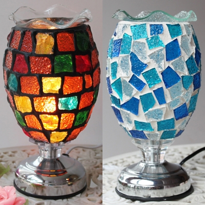 colored glass goblets