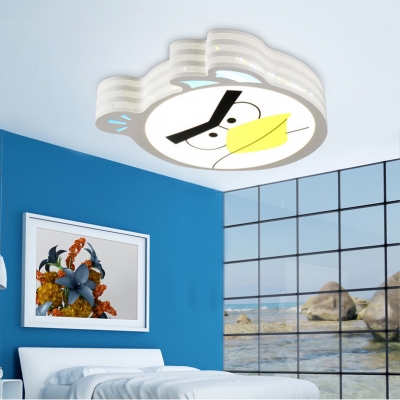 Animal Bird Ceiling Mount Light Metal Stepless Dimming/Third Gear/White Lighting Ceiling Light for Bedroom