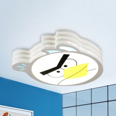 Animal Bird Ceiling Mount Light Metal Stepless Dimming/Third Gear/White Lighting Ceiling Light for Bedroom