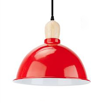 Single Light Dome Suspension Light Industrial Aluminum Hanging Light for Dining Table