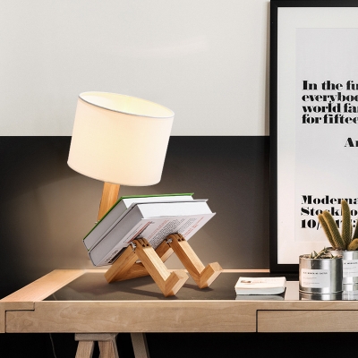 Modern Robot Table Lamp Distinctive Unique Adjustable DIY Book Night Light Bedside Lamp Home Decor
