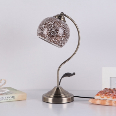 Bedroom Cracked/Flower/Grid Desk Lamp Stained Glass 1 Light Tiffany Stylish Table Light