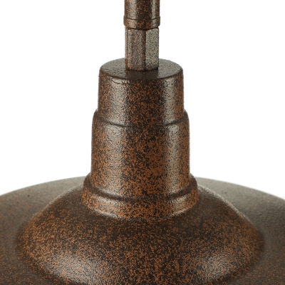 Industrial 1 Light Small LED Pendant in Old Copper Finish