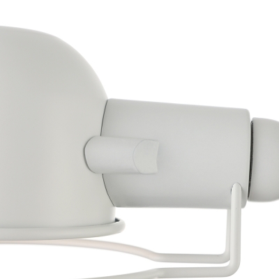 White Finished Industrial Wall Lights with Rotatable Arm in 11.8”Depth