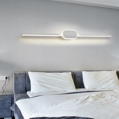 Minimalist Slim Wall Lighting Metal Integrated Led Indoor Vanity Light for Bathroom