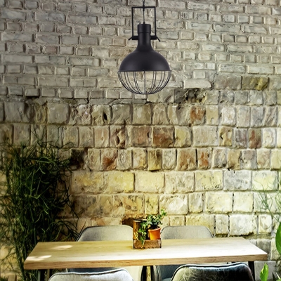 Bowl Pendant Ceiling Lights Industrial-Style Metal 1 Light Hanging Lamps for Coffee Shop and Restaurant